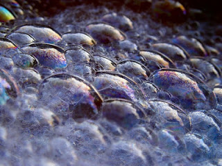 soapy water bubbles