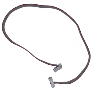 A Locking Cable Assembly for 51000 Series Big Dipper Models, featuring a flat gray ribbon with a red edge stripe and two rectangular connectors, is shown against a white background.